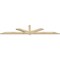 Ekena Millwork Kennewick Rough Sawn Timber Gable Bracket, Douglas Fir, 108"W x 22"H x 2"D x 4"F, 5/12 Pitch GBW108X22X0204KEN00RDF - alternate 2